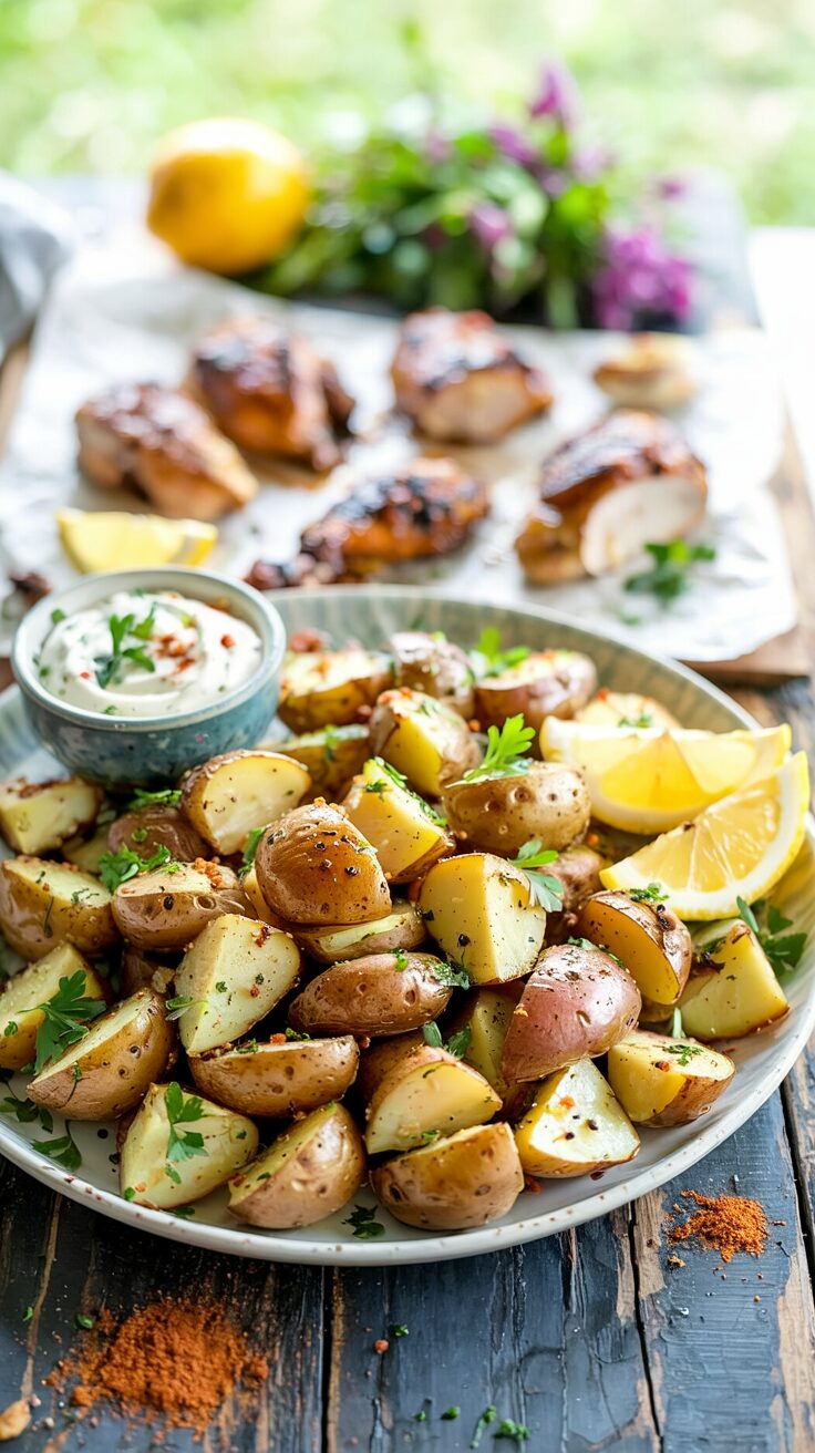 These Spicy Roasted Cajun Potatoes are an easy to prepare, flavorful and easy side dish that perfectly complements a variety of meals.
